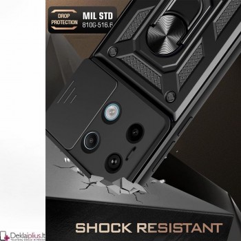 5in1 smūgiams atsparus dėklas su kameros apsauga - juodas (Xiaomi Redmi Note 13 4G) 5in1 smūgiams atsparus dėklas su kameros apsauga - juodas (Xiaomi Redmi Note 13 4G)